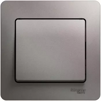 Выключатель одноклавишный (платина) Systeme Electric Glossa GSL001212