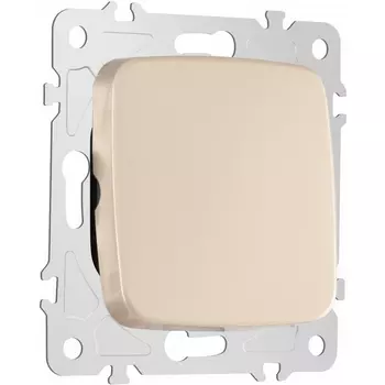 Выключатель одноклавишный проходной Arte Milano am-205 205.32-1.shampan