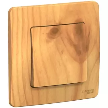 Выключатель одноклавишный (ясень) Systeme Electric Blanca BLNVS010605