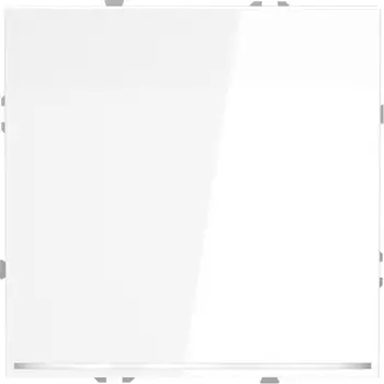 Выключатель одноклавишный с подсветкой (белый глянцевый) Voltum S70 VLS010201