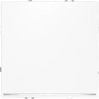 Выключатель одноклавишный с подсветкой (белый матовый) Voltum S70 VLS010202