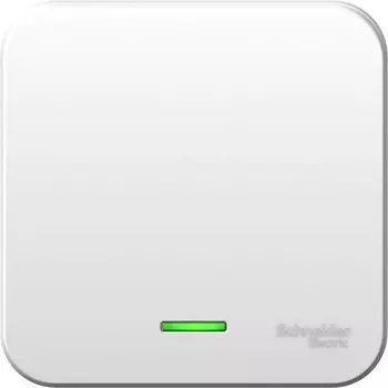 Выключатель одноклавишный с подсветкой (белый) Systeme Electric Blanca BLNVA061121