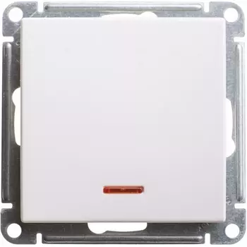 Выключатель одноклавишный с подсветкой (белый) Systeme Electric W59 VS610-157-1-86