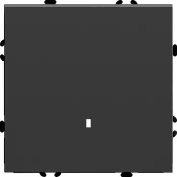 Выключатель одноклавишный с подсветкой (черный) Stekker Эмили 49837