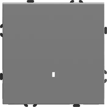 Выключатель одноклавишный с подсветкой (серый) Stekker Эмили 49941