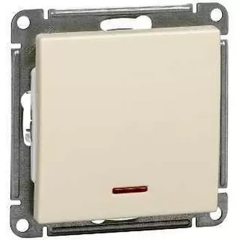 Выключатель одноклавишный с подсветкой (слоновая кость) Systeme Electric W59 VS110-153-2-86