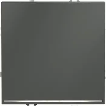 Выключатель одноклавишный с подсветкой (титан) Voltum S70 VLS010206