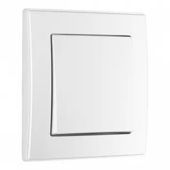 Выключатель одноклавишный с рамкой (серебро) Arte Milano SET06-1 SET06-1-30-1 silver