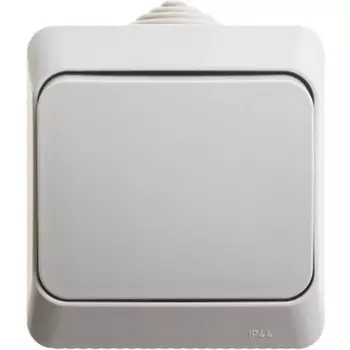 Выключатель одноклавишный (серый) Systeme Electric Etude KA10-041C