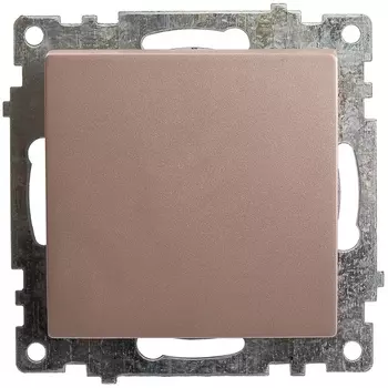 Выключатель одноклавишный (шампань) Stekker Катрин 39589