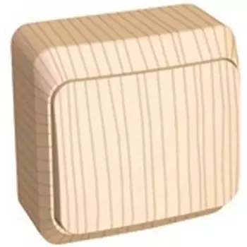 Выключатель одноклавишный (сосна) Systeme Electric BA10-004D