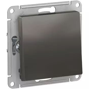 Выключатель одноклавишный (сталь) Systeme Electric AtlasDesign ATN000961