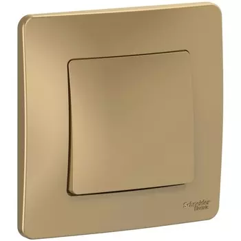 Выключатель одноклавишный (титан) Systeme Electric Blanca BLNVS010104
