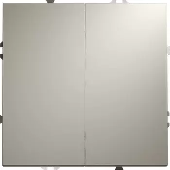 Выключатель с самовозвратом двухклавишный (кашемир) Voltum S70 VLS020603