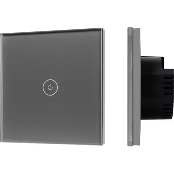 Выключатель сенсорный SWT-OMALI-S01-ZB-GR (250V, 10A, Zigbee) (Arlight, Стекло) 050036