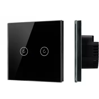 Выключатель сенсорный SWT-OMALI-S02-ZB-BK (250V, 10A, Zigbee) (Arlight, Стекло) 050040