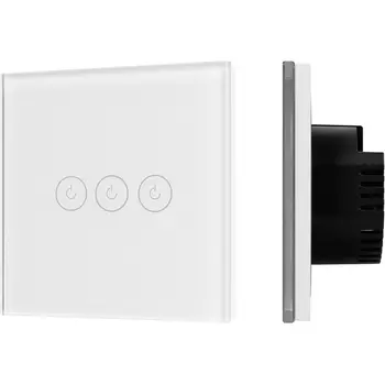 Выключатель сенсорный SWT-OMALI-S03-ZB-WH (250V, 10A, Zigbee) (Arlight, Стекло) 050042