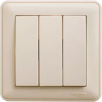 Выключатель трехклавишный (слоновая кость) Systeme Electric W59 VS0510-351-28
