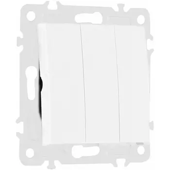 Выключатель трёхклавишный Arte Milano am-206 206.30-3.white