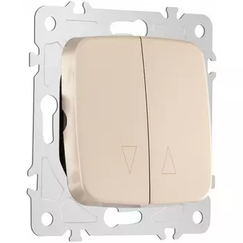 Выключатель жалюзи Arte Milano am-205 205.38-2.shampan