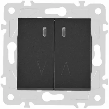 Выключатель жалюзи с подсветкой Arte Milano am-203 203.39-2.black