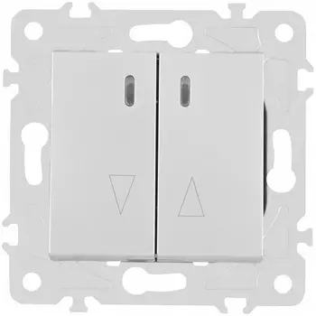 Выключатель жалюзи с подсветкой Arte Milano am-203 203.39-2.silver