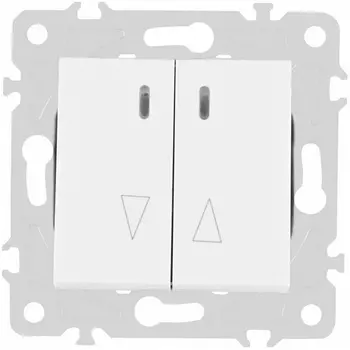 Выключатель жалюзи с подсветкой Arte Milano am-203 203.39-2.white