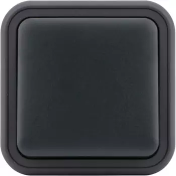 Выключатель звонкового типа 1-клавишный накладной, цвет антрацит, IP55 Donel W55 DIP15128