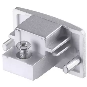 Заглушка торцевая для однофазного трехжильного шинопровода IP20 NT19 серебро Novotech 135087