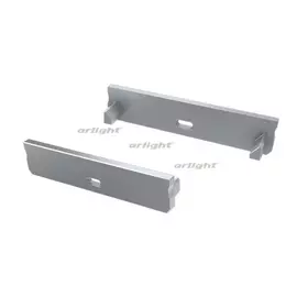 Заглушка для ALM-FLAT-S серая с отверстием (Пластик) 026743 (Arlight)