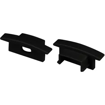 Заглушка LINE-2308-F BLACK с отверстием (Arlight, Пластик) 040320