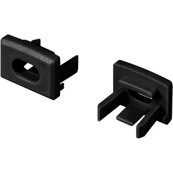 Заглушка PIK-1007 черная с отверстием (Arlight, Пластик) 045496