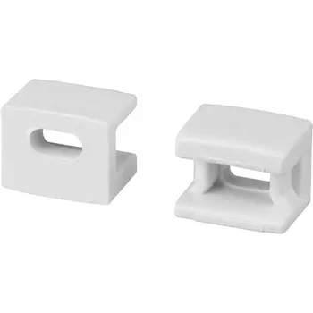 Заглушка PLINTUS-FANTOM WHITE с отверстием (Arlight, Пластик) 043607