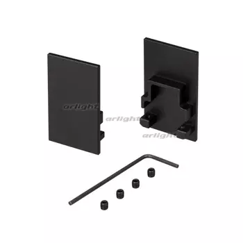 Заглушка SL-COMFORT-2542 BLACK глухая (Arlight, Металл) 031773