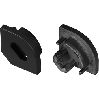 Заглушка SL-KANT-H10 BLACK с отверстием (Arlight, Пластик) 049410