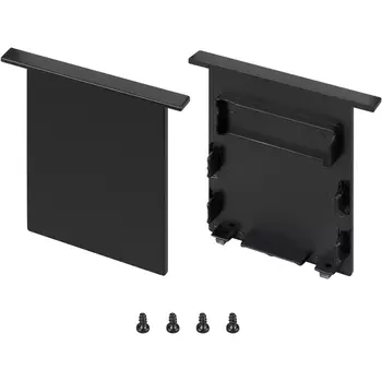 Заглушка SL-LINIA52-3L-F-LOW BLACK глухая (Arlight, Пластик) 044706