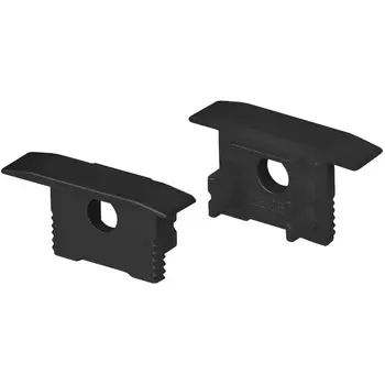 Заглушка SL-SLIM-H13M-F25 BLACK с отверстием (Arlight, Пластик) 037515