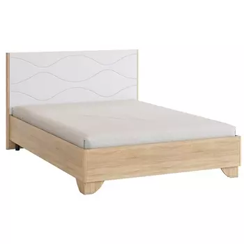 Зара Кровать с основанием Комфорт 140х200 см Mebelson (ЛДСП/Дуб сонома,Белый) арт.SMZ-05.1623