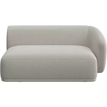 Завершение прямое Fabro 1500 правое ОГОГО (арт.851372), (Ткань,Букле/Белый) ОГОГО Обстановочка!