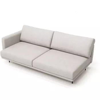 Завершение Ricadi левое 2000 ОГОГО (арт.729942), (Ткань,Рогожка/Бежевый) ОГОГО Обстановочка!