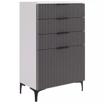 Зефир Комод Mebelson (ЛДСП,МДФ,Металл/Светлое дерево,Серый) арт.171919,3263