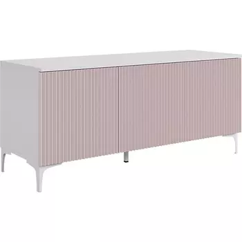 Зефир Тумба 115.01 Mebelson (ЛДСП,МДФ,Металл/Светлое дерево,Розовый) арт.UL.115-M.103.01.3095