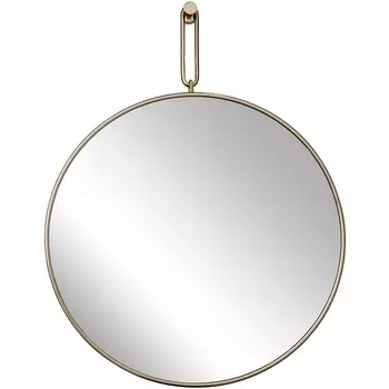 Зеркало на подвесе рама металл. цвет золото d77см Garda Decor арт.79MAL-9206-100G