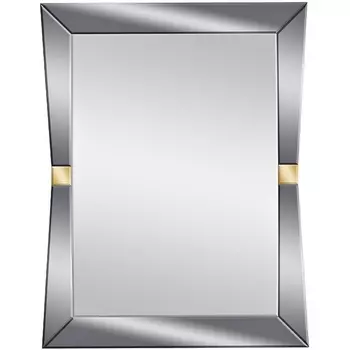 Зеркало прямоугольное с золотыми вставками 79*102*2см Garda Decor арт.KFG123