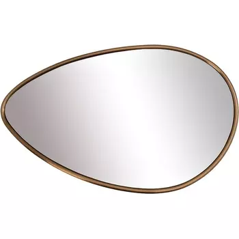 Зеркало в металл. раме золотого цвета с подсветкой LED 65*100см Garda Decor арт.19-OA-9114