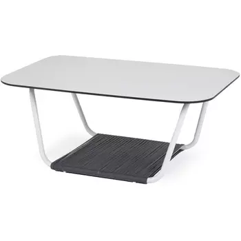 Журнальный стол 100х65см из HPL, цвет молочный 4SIS Глория RC13-100-65-G-4sis white