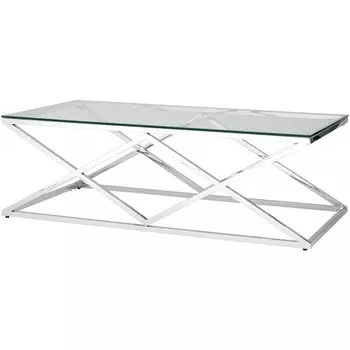 Журнальный стол Stool Group 120*60 ИНСИГНИЯ серебро УТ000001504