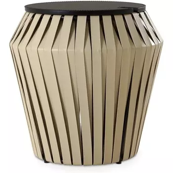 Журнальный стол Ding ОГОГО Обстановочка! (Экокожа,Массив дерева/Бежевый,Черный) арт.930829