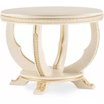 Журнальный стол Луис Woodville (Массив бука,Шпон/Золотой) арт.618721