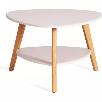 Журнальный стол Tetchair FABIO (МДФ/Кремовый,Светлое дерево)